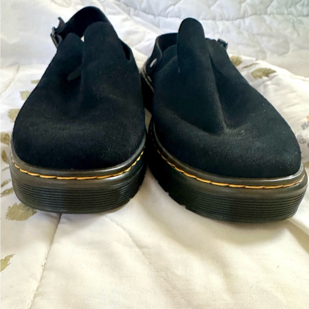 Sold! Dr. Martens Black Suede Carlson Mules NWOB Size 10. - Picture 4 of 5